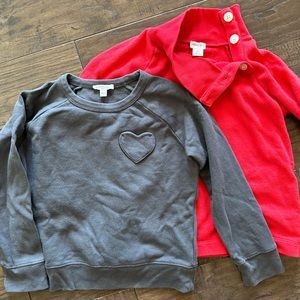 J crew girls size 6 sweat shirts